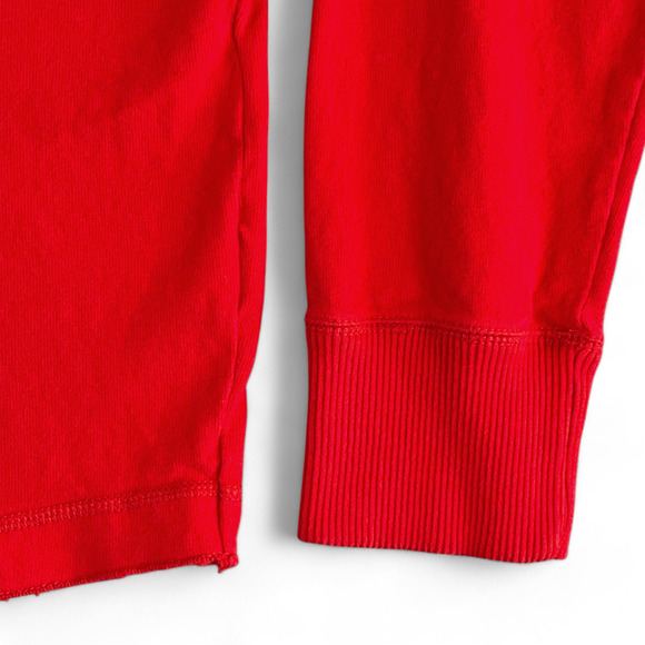 Abercrombie & Fitch Sweater Adult MEDIUM Red Muscle V Neck Pullover Cotton - Picture 6 of 9